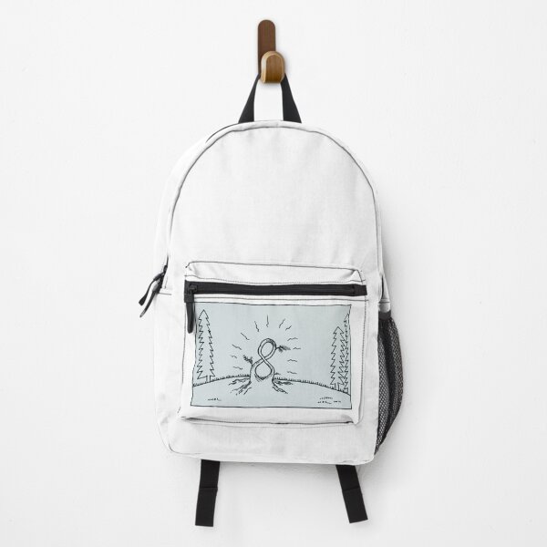 Item preview, Rooted Infinity - Unicorn and Meteor WHITE BACKPACK designed and sold by UnicornMeteor.