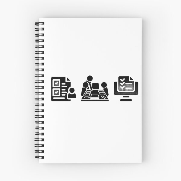 Item preview, Project Management Icons Sticker – Checklist, Workshop, Digital Task – Minimal PM Triptych designed and sold by MicroRoleClub.