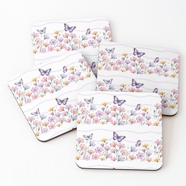 Item preview, Purple butterfly, Cosmos flower art, Pastel florals, Boho butterfly designed and sold by Sasikharn.