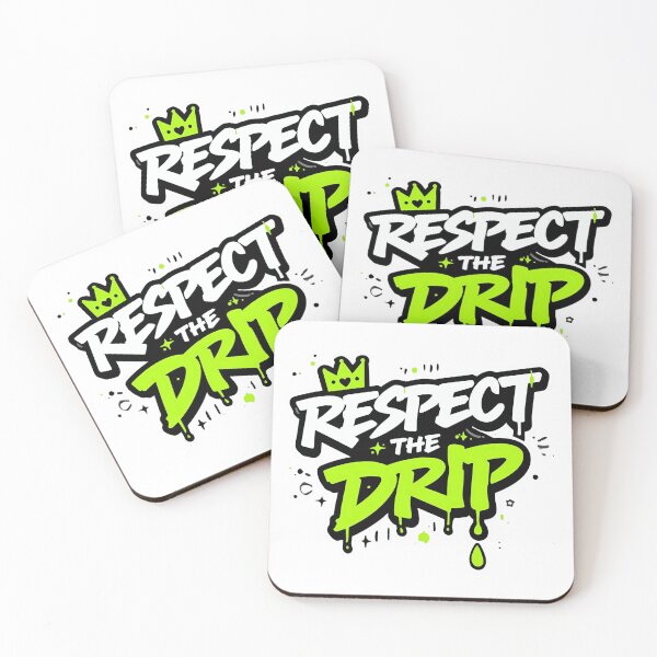 Item preview, Respect the Drip T‑Shirt | Streetwear Dripping Text Graphic | Bold Urban Typography Tee  designed and sold by GAIDREDA.
