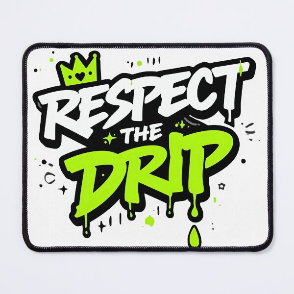 Item preview, Respect the Drip T‑Shirt | Streetwear Dripping Text Graphic | Bold Urban Typography Tee designed and sold by GAIDREDA.