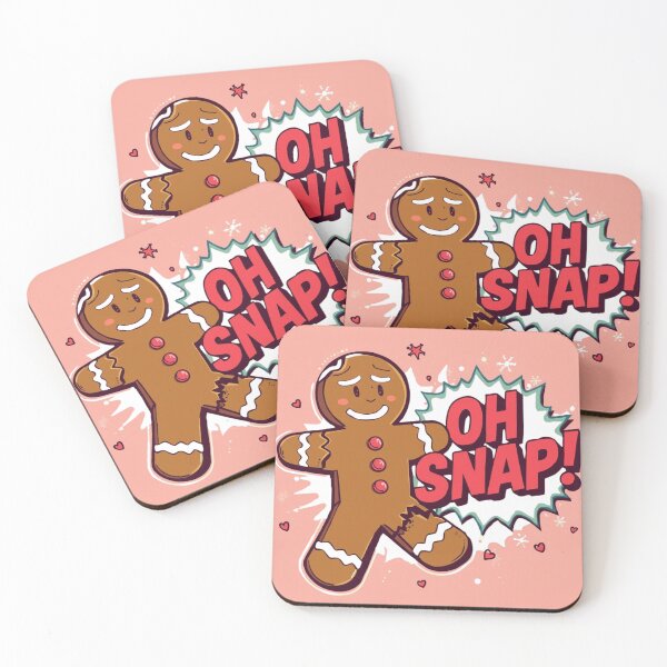 Item preview, Funny Gingerbread Oh Snap Christmas Cookie Cartoon Design designed and sold by ArtBySylvia.