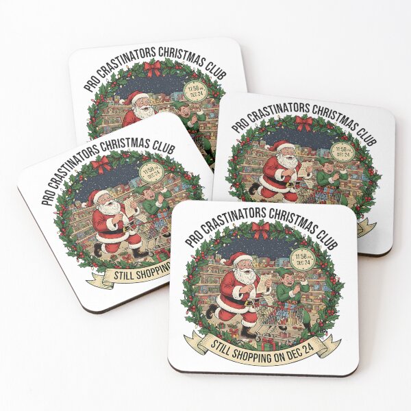 Item preview, Procrastinators Christmas Club Last-Minute Shoppers designed and sold by Silent Watch Threads..