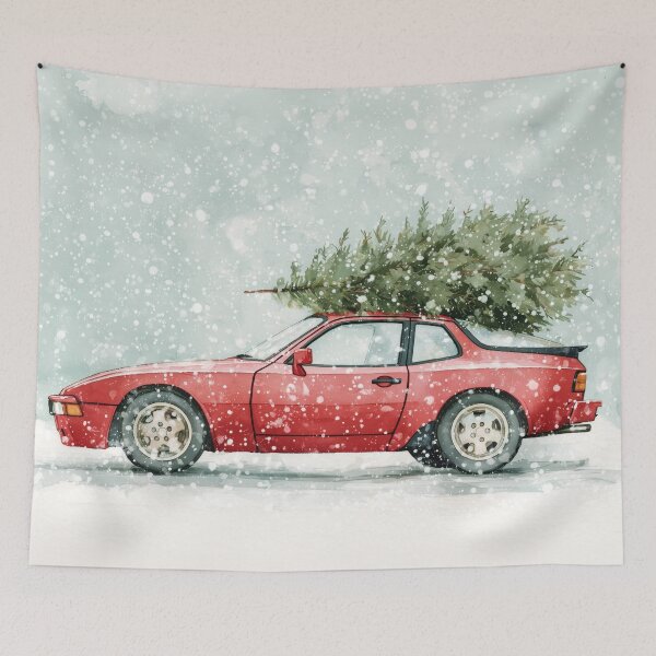 Item preview, Porsche 944 Winter Wonderland Christmas designed and sold by blackdogshop.
