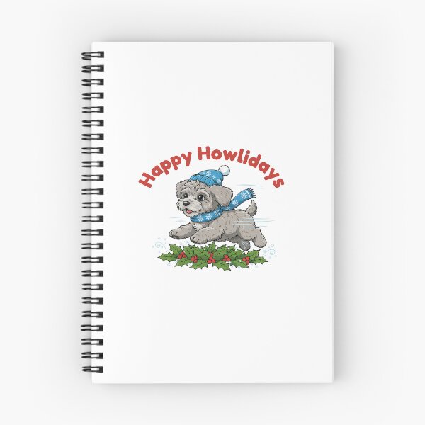 Item preview, Happy Howlidays Pumi – Cute Christmas Dog in Winter Scarf designed and sold by The Real Life Symphony.