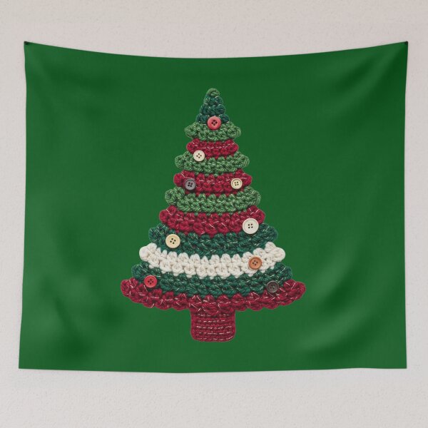 Item preview, Cozy Knit Yarn Christmas Tree | Holiday Crafter & Knitting Lover Gift designed and sold by Design_Your_Day.