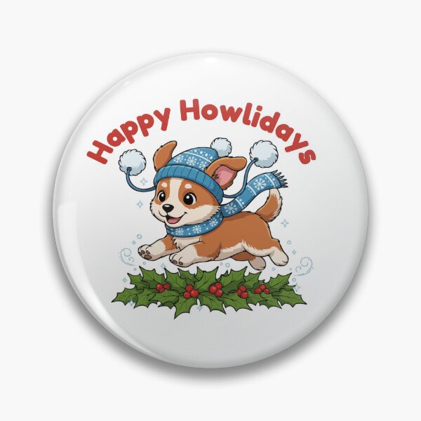 Item preview, Happy Howlidays Africanis – Cute Christmas Dog in Winter Scarf designed and sold by The Real Life Symphony.