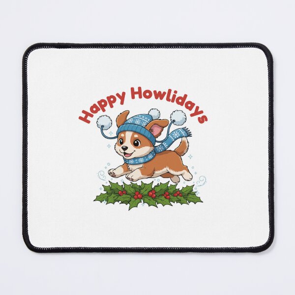 Item preview, Happy Howlidays Africanis – Cute Christmas Dog in Winter Scarf designed and sold by The Real Life Symphony.