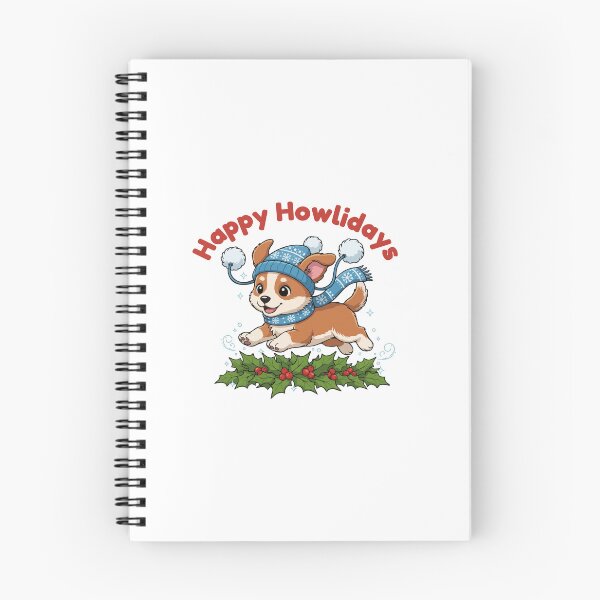 Item preview, Happy Howlidays Africanis – Cute Christmas Dog in Winter Scarf designed and sold by The Real Life Symphony.
