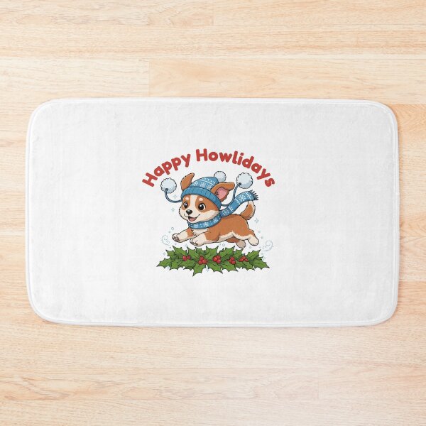 Item preview, Happy Howlidays Africanis – Cute Christmas Dog in Winter Scarf designed and sold by The Real Life Symphony.