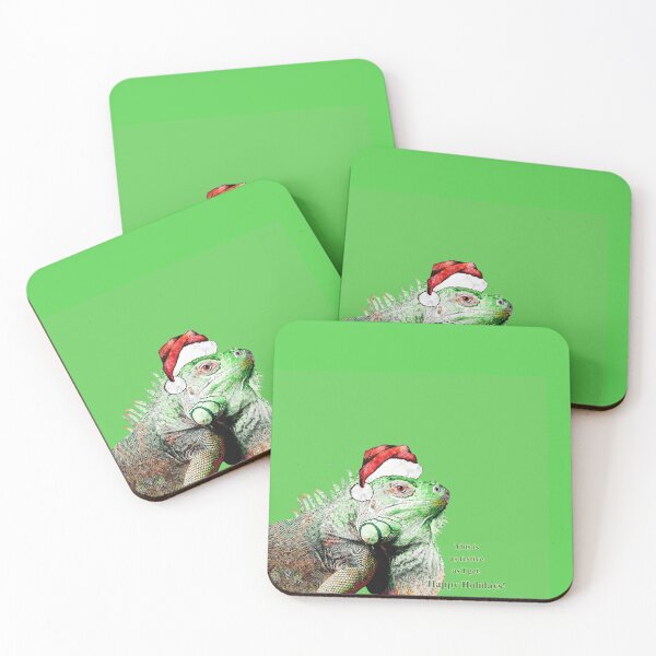 Item preview, Festive Iguana Happy Holidays designed and sold by Sharon Cummings Art.