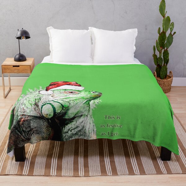 Item preview, Festive Iguana Happy Holidays designed and sold by Sharon Cummings Art.
