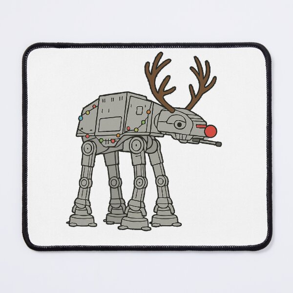 Item preview, Funny Star Wars Christmas Mashup – Rudolph the Red-Nosed AT-AT Walker | Cute Sci-Fi Holiday Gift for Geeks, Nerds & Star Wars Fans designed and sold by BrainBubbleArt.