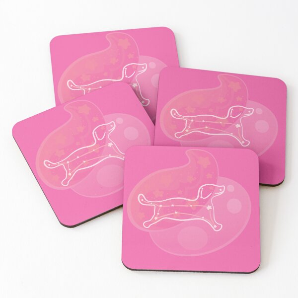 Item preview, Minimalist Puppy Silhouette over Pink designed and sold by Oni Figments.