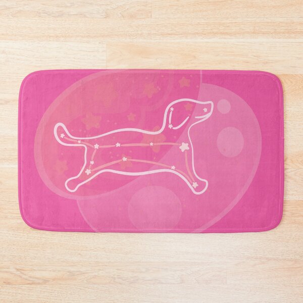 Item preview, Minimalist Puppy Silhouette over Pink designed and sold by Oni Figments.