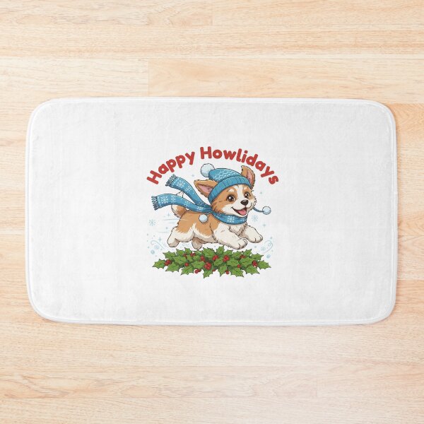 Item preview, Happy Howlidays Aidi – Cute Christmas Dog in Winter Scarf designed and sold by The Real Life Symphony.