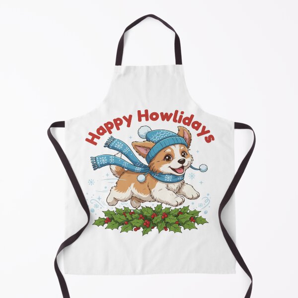 Item preview, Happy Howlidays Aidi – Cute Christmas Dog in Winter Scarf designed and sold by The Real Life Symphony.