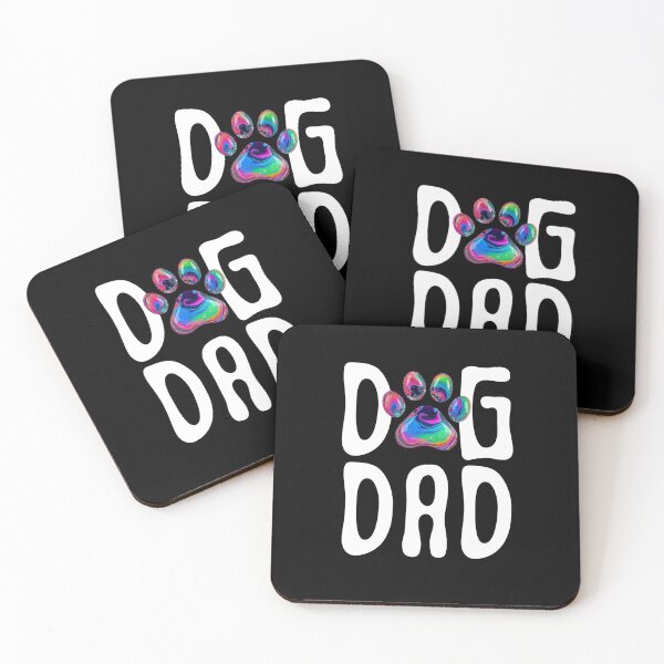 Item preview, DOG DAD PSYCHEDELIC PAW PRINT designed and sold by threadsjam.