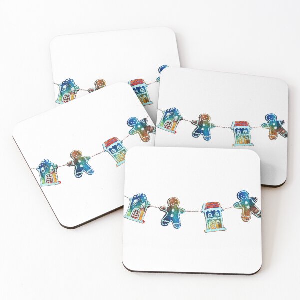 Item preview, Colorful Gingerbread Holiday Art designed and sold by Sharon Cummings Art.