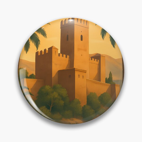 Item preview, Gibralfaro Citadel – Vintage Art Deco Málaga, Spain designed and sold by Cosmopolis.