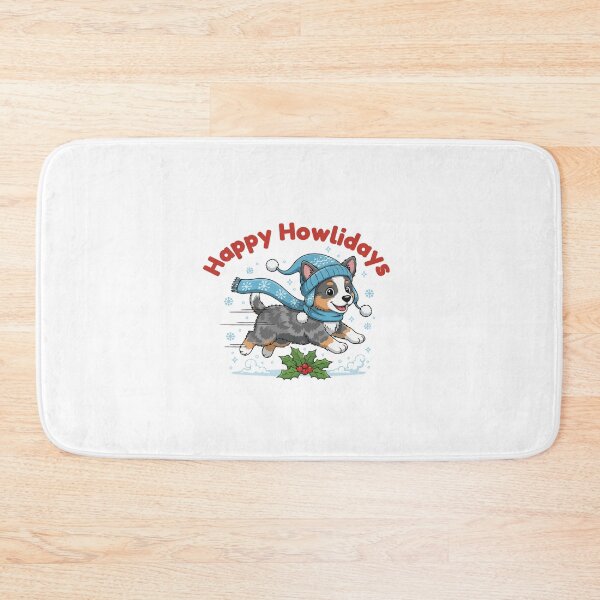 Item preview, Happy Howlidays Texas Heeler – Cute Christmas Dog in Winter Scarf designed and sold by The Real Life Symphony.