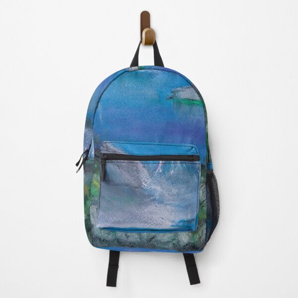 Item preview, Frozen Lake Landscape – Pastel Painting Winter Scenery designed and sold by pineappledizajn.