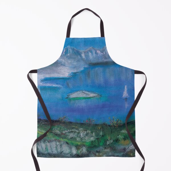 Item preview, Frozen Lake Landscape – Pastel Painting Winter Scenery designed and sold by pineappledizajn.