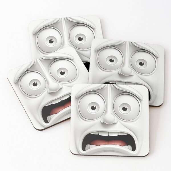 Item preview, scared face designed and sold by GraphicStyleX.