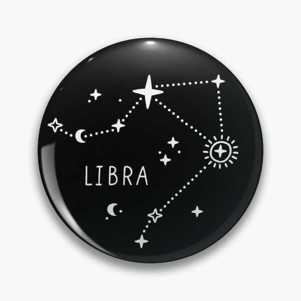 Item preview, Libra Constellation Zodiac Art – Minimal Celestial Star Map designed and sold by RetroChill.