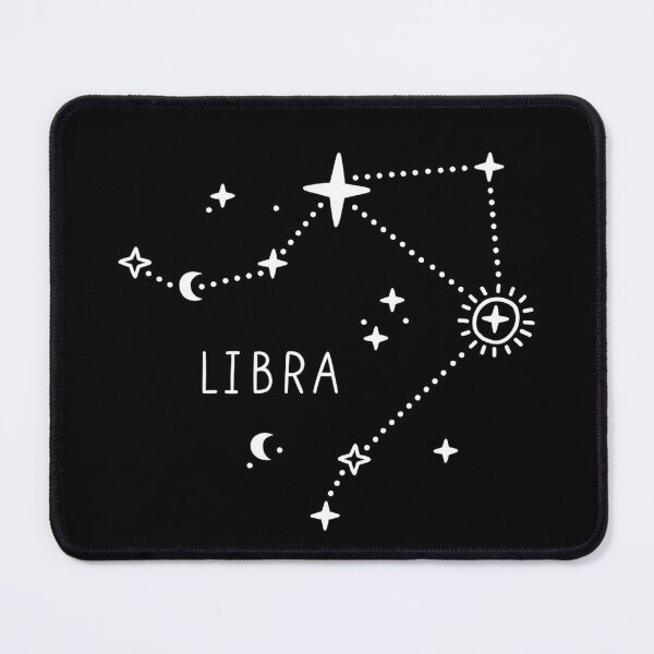 Item preview, Libra Constellation Zodiac Art – Minimal Celestial Star Map designed and sold by RetroChill.