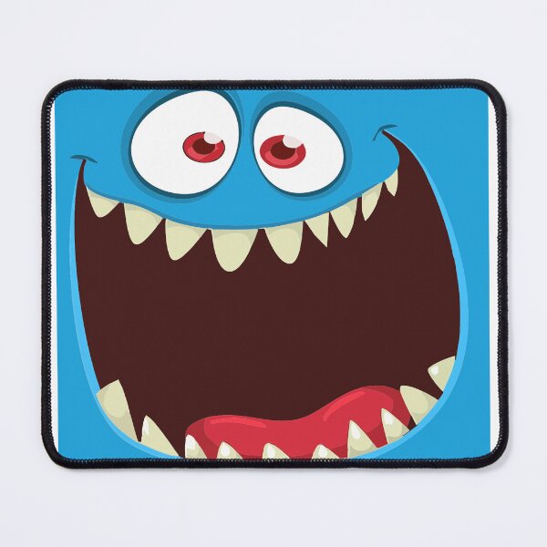 Item preview, blue monster face designed and sold by GraphicStyleX.