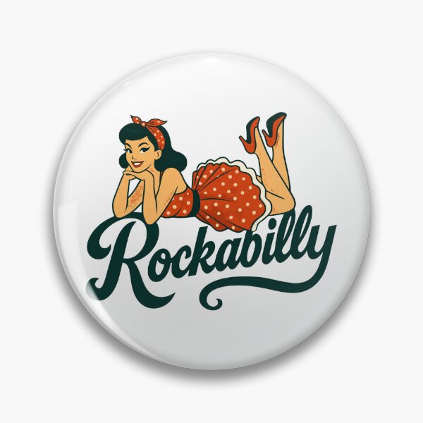 Item preview, Rockabilly pin-up woman 1950s lying down, petticoat, gift designed and sold by Pineapple-Tree.