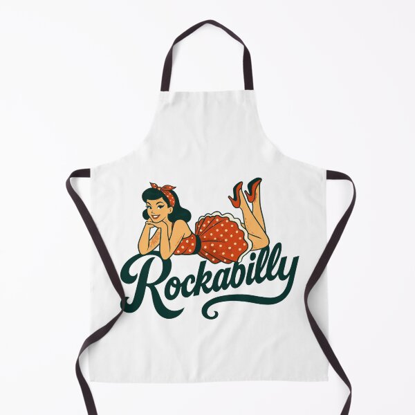 Item preview, Rockabilly pin-up woman 1950s lying down, petticoat, gift designed and sold by Pineapple-Tree.