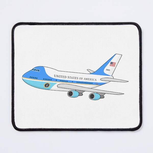 Item preview, Cartoon Air Force One Boeing 747 – Presidential Jet Aviation Art designed and sold by UrbanKangaroo.