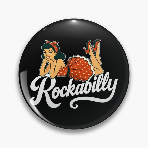 Item preview, Rockabilly pin-up woman 1950s lying down, petticoat, gift designed and sold by Pineapple-Tree.
