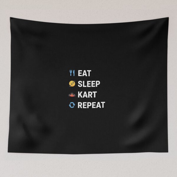 Item preview, Eat sleep Kart repeat Classic T-shirt-Eat Sleep Kart Repeat | Minimal Go Kart Design | Racing Lifestyle Quote designed and sold by CuteOasis.