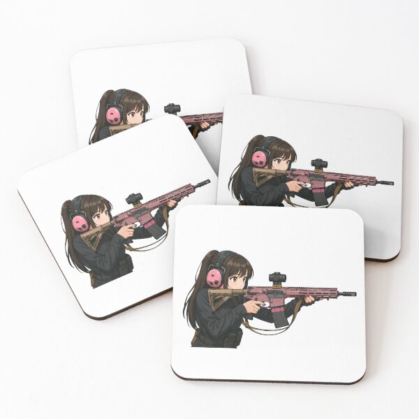 Item preview, PEW PEW GIRL – Cute, Loud, and Ready to Fire designed and sold by RAWLIFEGRAPHIC.