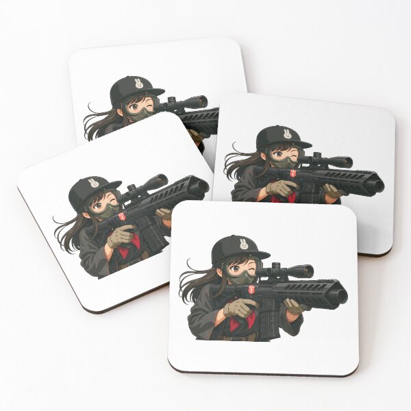 Item preview, PEW PEW GIRL – Cute, Loud, and Ready to Fire designed and sold by RAWLIFEGRAPHIC.