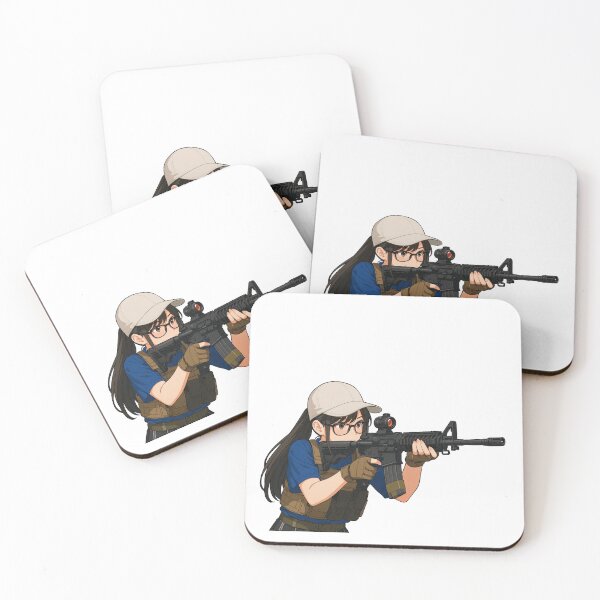 Item preview, PEW PEW GIRL – Cute, Loud, and Ready to Fire designed and sold by RAWLIFEGRAPHIC.