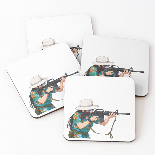 Item preview, PEW PEW GIRL – Cute, Loud, and Ready to Fire designed and sold by RAWLIFEGRAPHIC.
