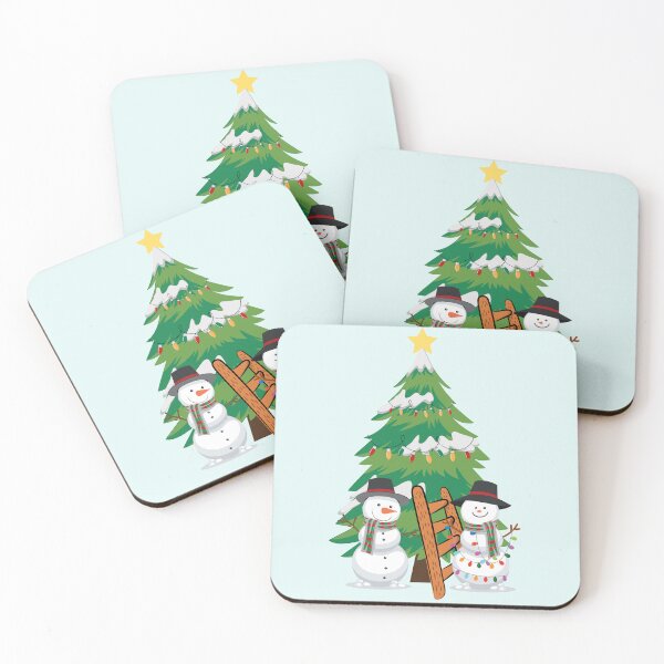 Item preview, Snowmen Decorating Christmas Tree designed and sold by LadyInEverGreen.
