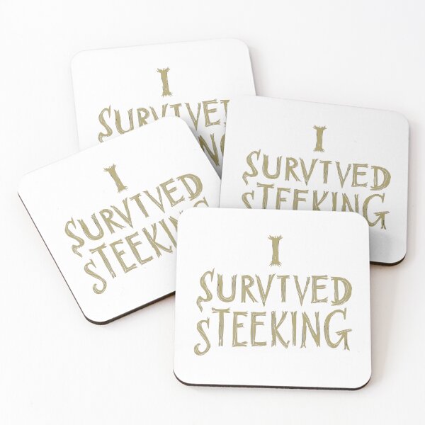 Item preview, I Survived Steeking Knitting Lovers Design designed and sold by MimsTees.