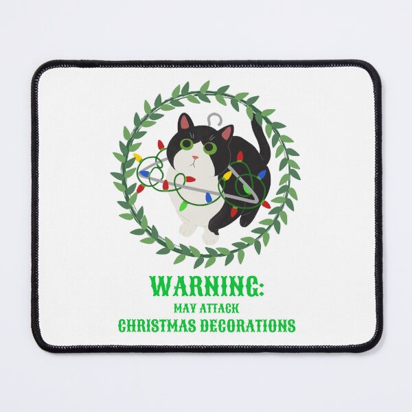 Item preview, Warning: May Attack Christmas Decorations designed and sold by SavvyVacationer.