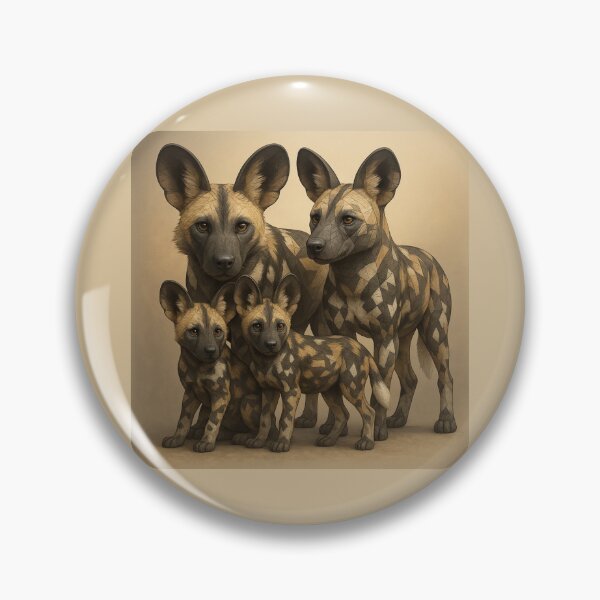 Item preview, African Wild Dog Pack – GeoWild Unity & Family Bond designed and sold by GeoWild Designs.