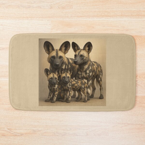 Item preview, African Wild Dog Pack – GeoWild Unity & Family Bond designed and sold by GeoWild Designs.