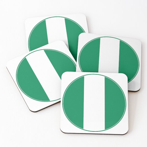 Item preview, Nigeria Flag Round Design designed and sold by NTGUILTY.