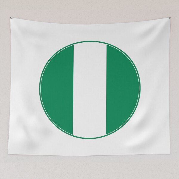 Item preview, Nigeria Flag Round Design designed and sold by NTGUILTY.