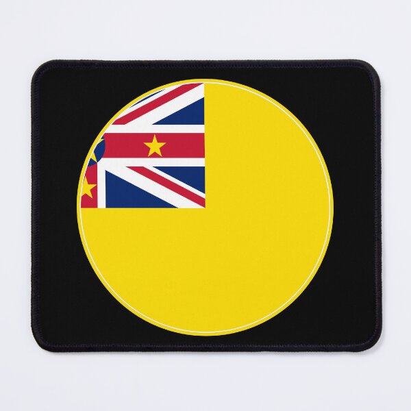 Item preview, Niue Flag Round Design designed and sold by NTGUILTY.