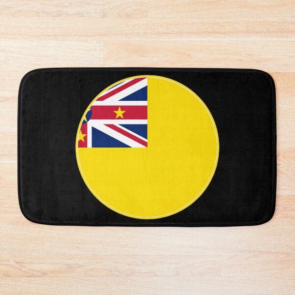 Item preview, Diseño redondo de la bandera de Niue designed and sold by NTGUILTY.