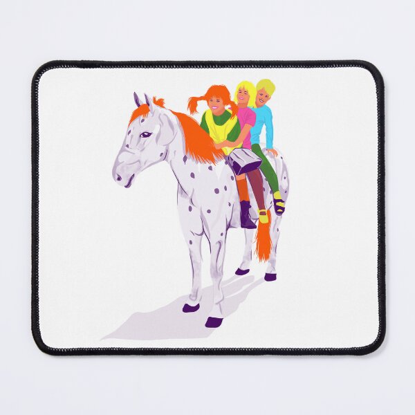 Item preview, Adventurous Friends Riding a Spotted Horse designed and sold by VectOstyle.